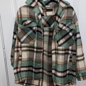 Zara plaid Shacket